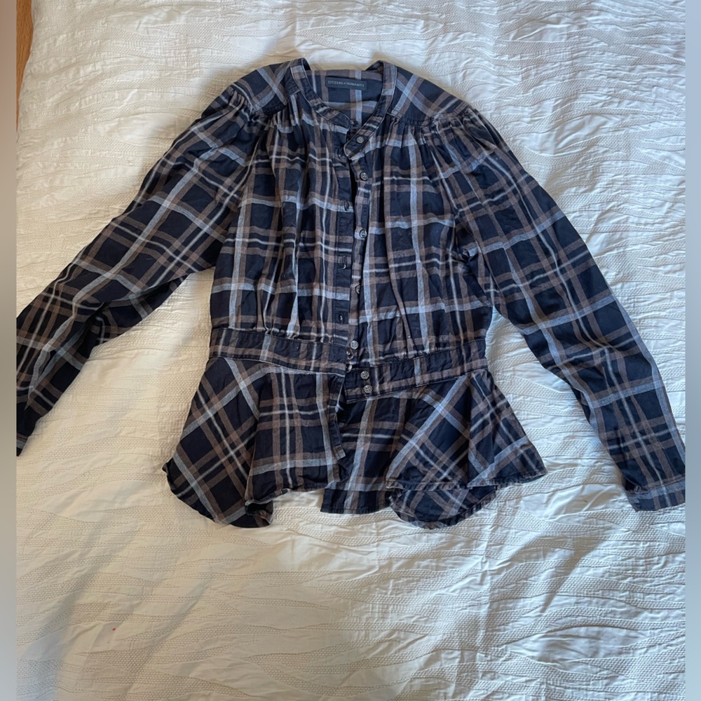 Citizens of Humanity fun plaid shirt